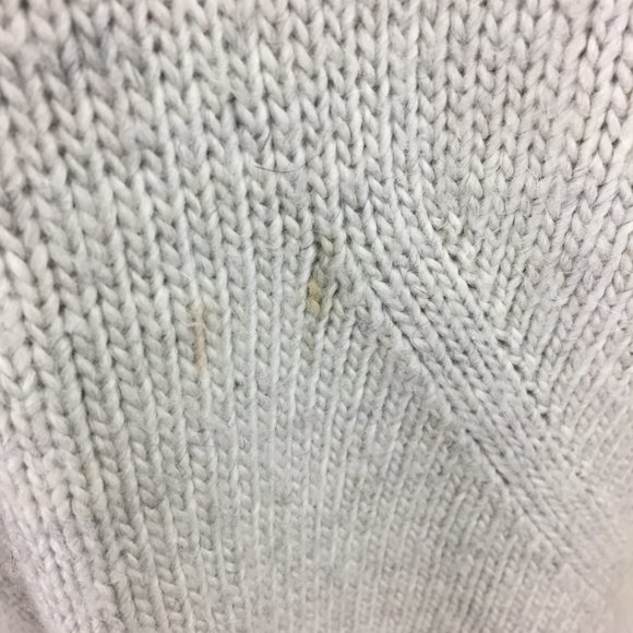 T by ALEXANDER WANG Gray Alpaca Wool Mohair Blend Loose Fit V Neck Sweater Top - Picture 10 of 10